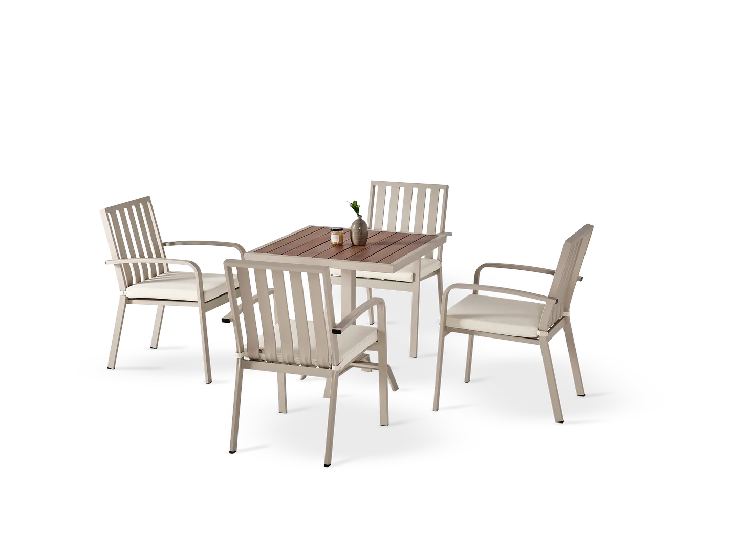 Venüs Wood 4 Kişilik Alüminyum Yemek Takımı